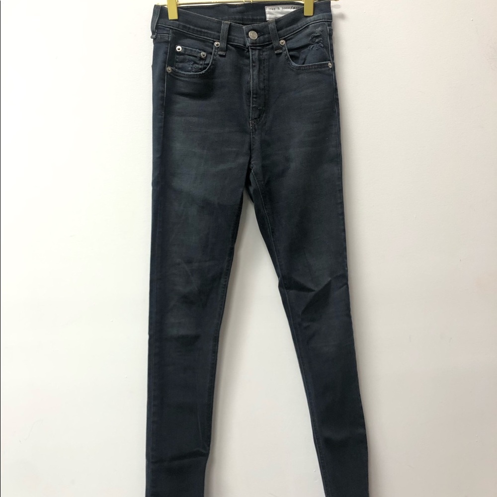 Rag and bone black/grey skinny jeans